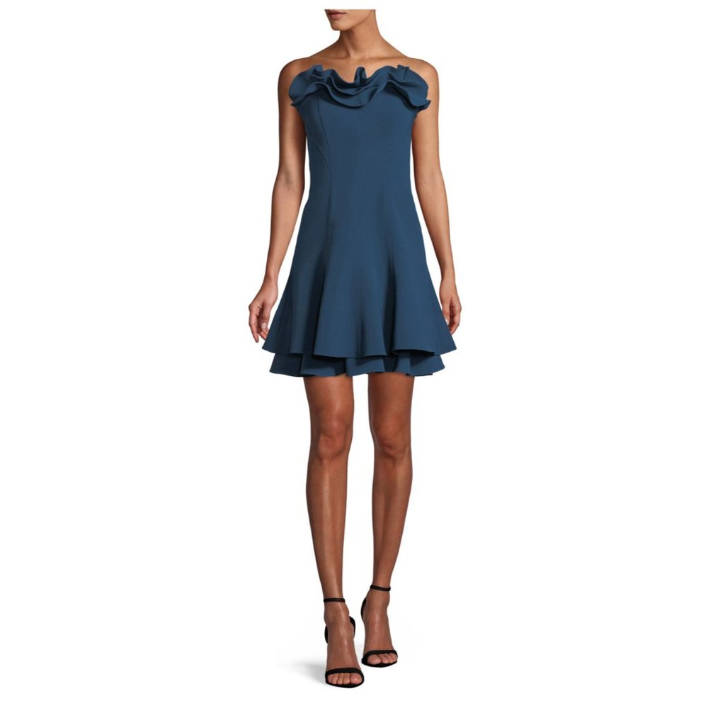 Tansy Strapless Ruffle Mini Dress - Picture 1 of 4